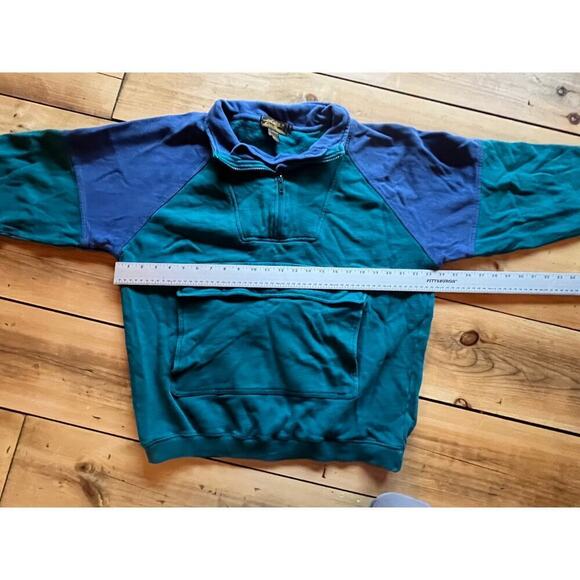 Vintage Eddie Bauer Men's 1/4 Zip Pull over Jacket/sweater. Pockets! Size Small. - Picture 8 of 10